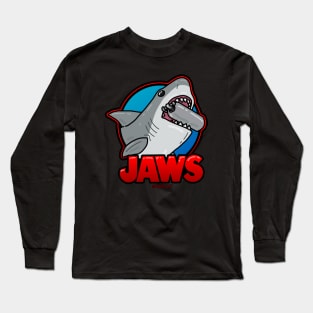 jaws, cute, kawaii, chibi Long Sleeve T-Shirt